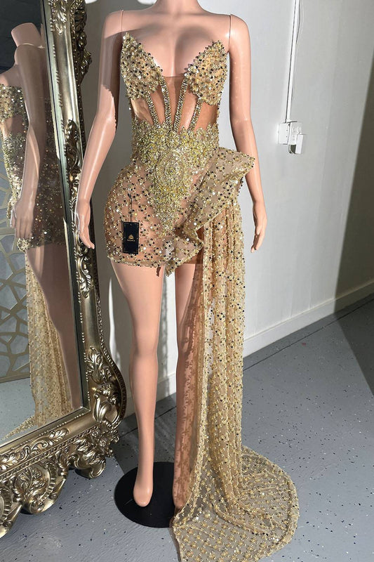 LAINEY STRAPLESS DRESS(READY TO SHIP)