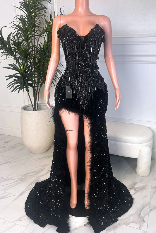 SET IT ABLAZE BLACK DRESS